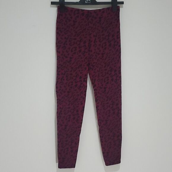 La Senza purple and black leopard print xs leggings - Picture 1 of 8